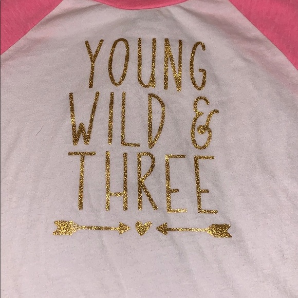 ‼️ 2/$10 Young wild and three - size 3t - Picture 3 of 4